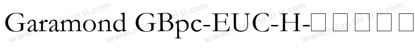 Garamond GBpc-EUC-H字体转换